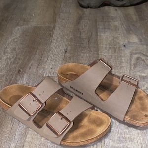 Mocha colored Birkenstocks